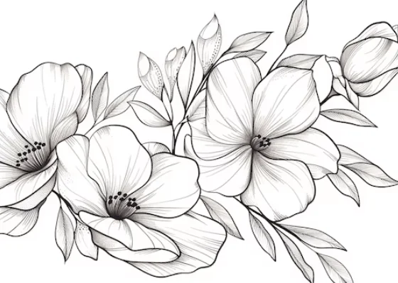 Drawing:3bi7an14v9o= Flower Drawing:3bi7an14v9o