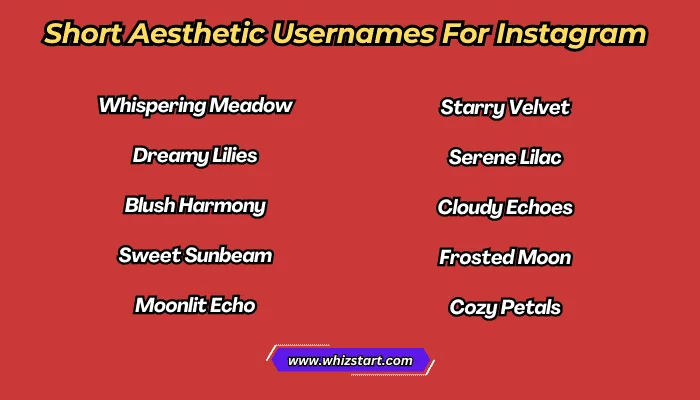 Short Instagram nicknames